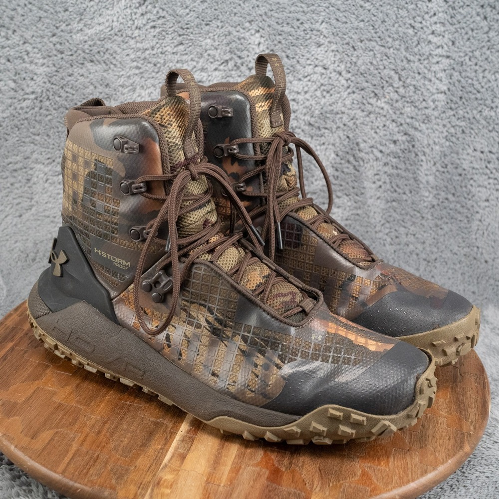 Under Armour HOVR Dawn Waterproof 2.0 Boots Mens 3025573-901 Sz 10